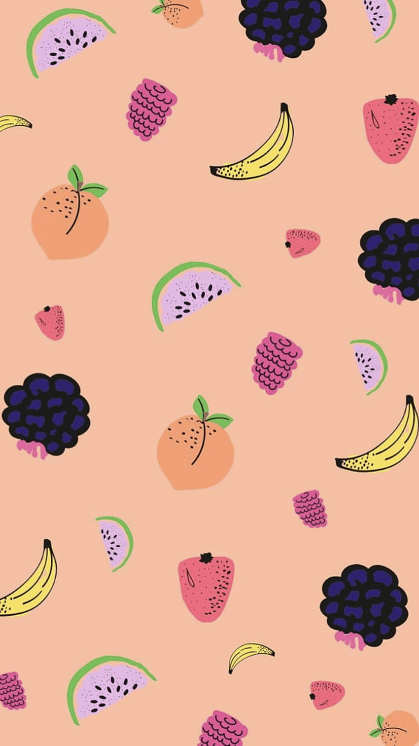 Aesthetic Fruit, cute summer fruit HD phone wallpaper