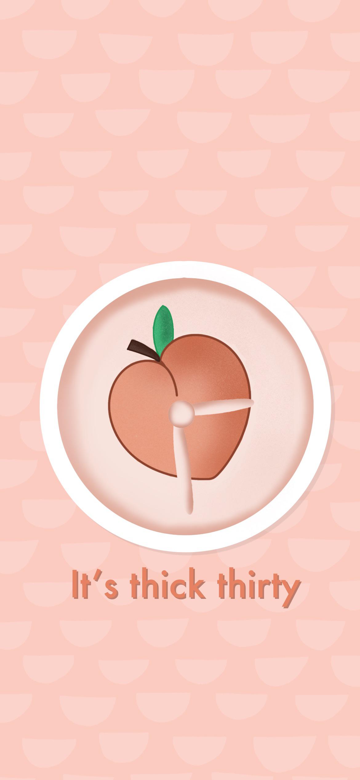 Peach Thirty iPhone Wallpaper in 1080x2340 resolution. You can use this wallpaper for your iPhone 8, iPhone 8 Plus, iPhone X, XS, XS Max, XR, iPhone SE. - Fruit