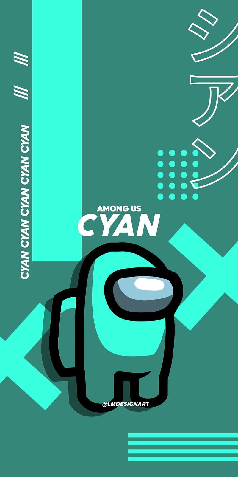 A poster with the word cyan on it - Cyan