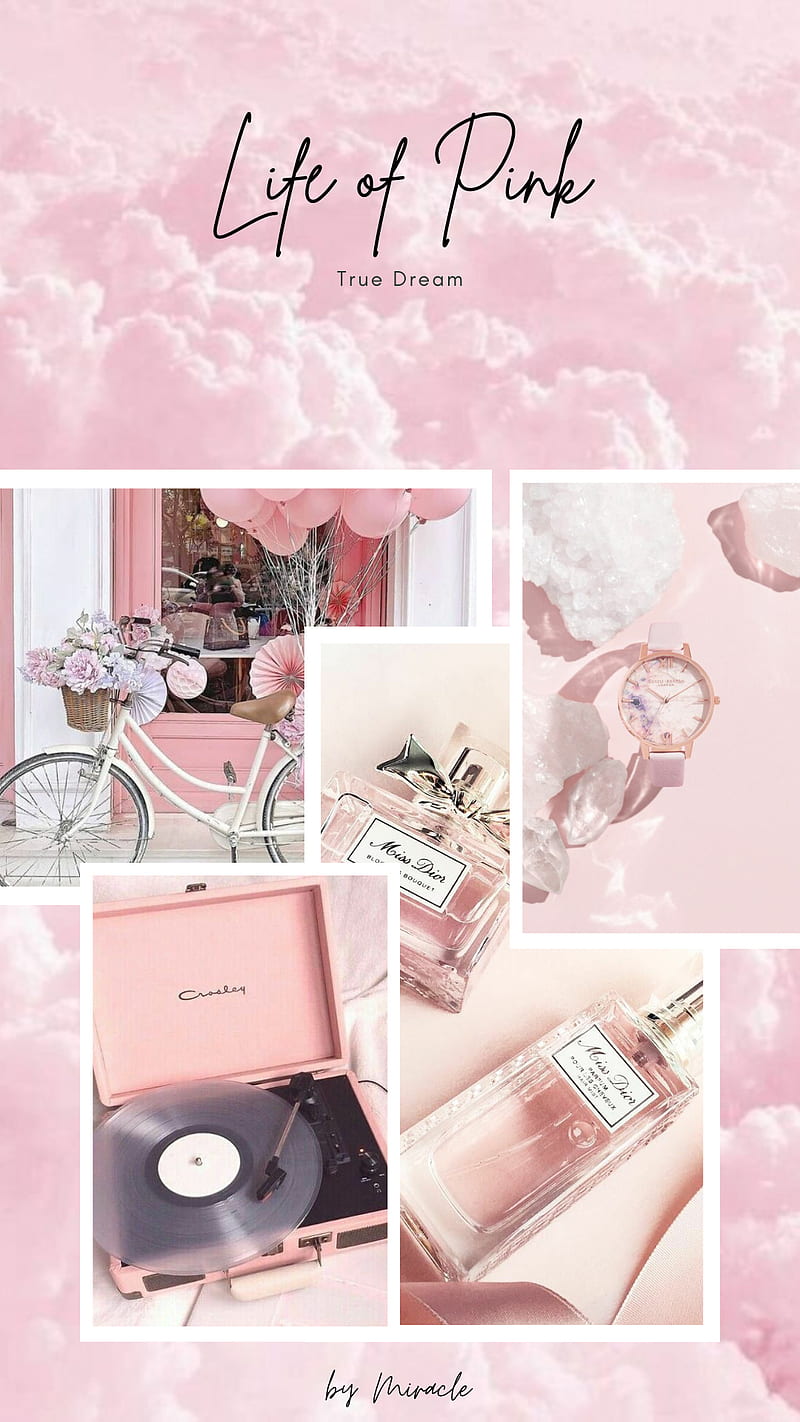Pink Aesthetic, cute, girl, girly, phone, pinkie, HD phone wallpaper