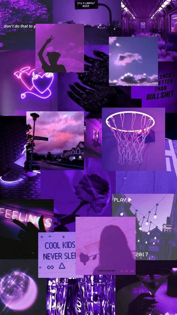 Aesthetic purple background for phone - Indigo