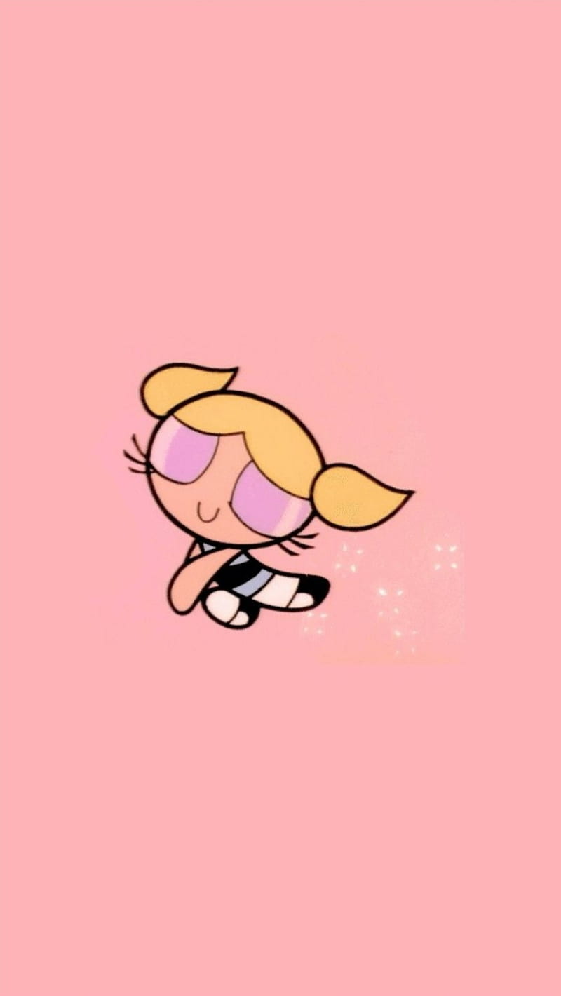 Bubbles, pink, powerpuffgirls, ppg, HD phone wallpaper