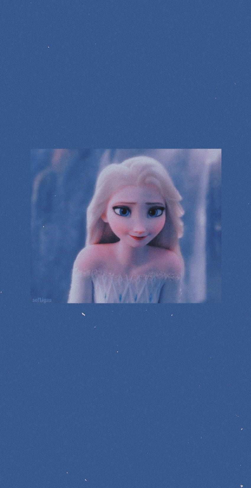A frozen character is on the screen - Elsa