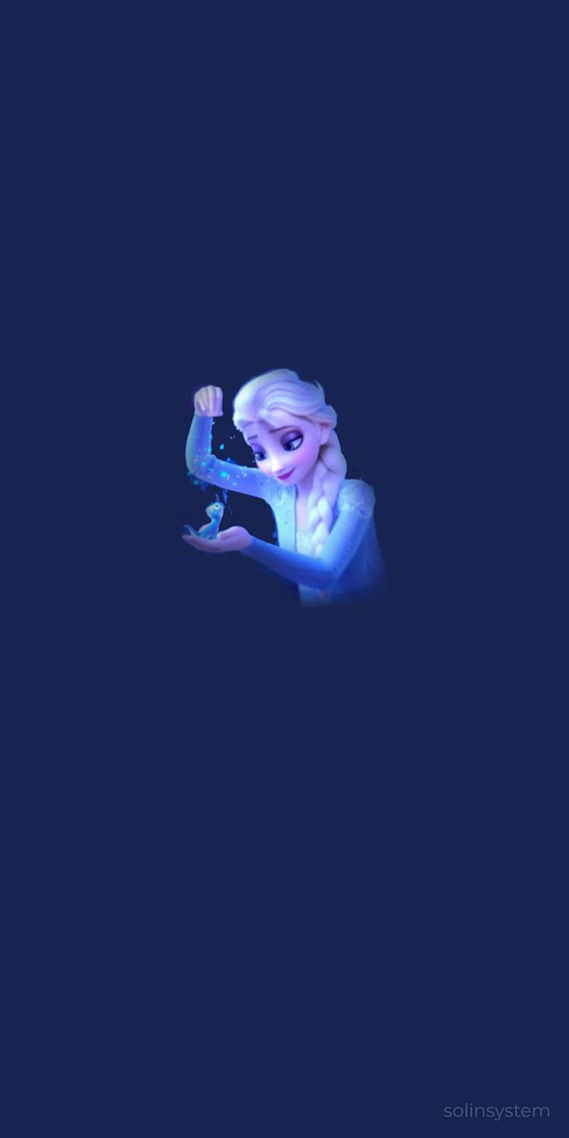 Elsa from Frozen holding a magical staff. - Elsa