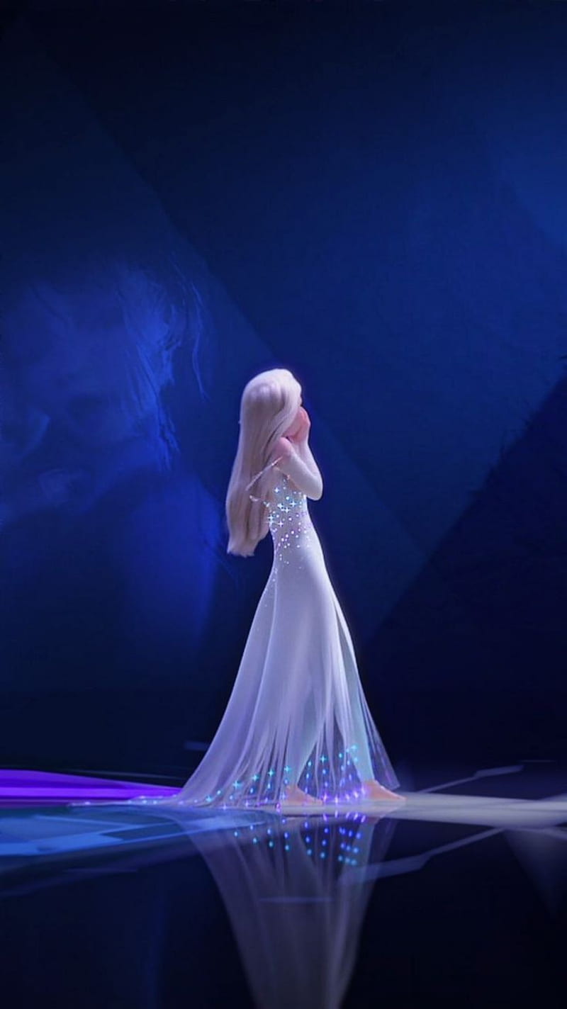 Elsa from Frozen singing in the movie - Elsa