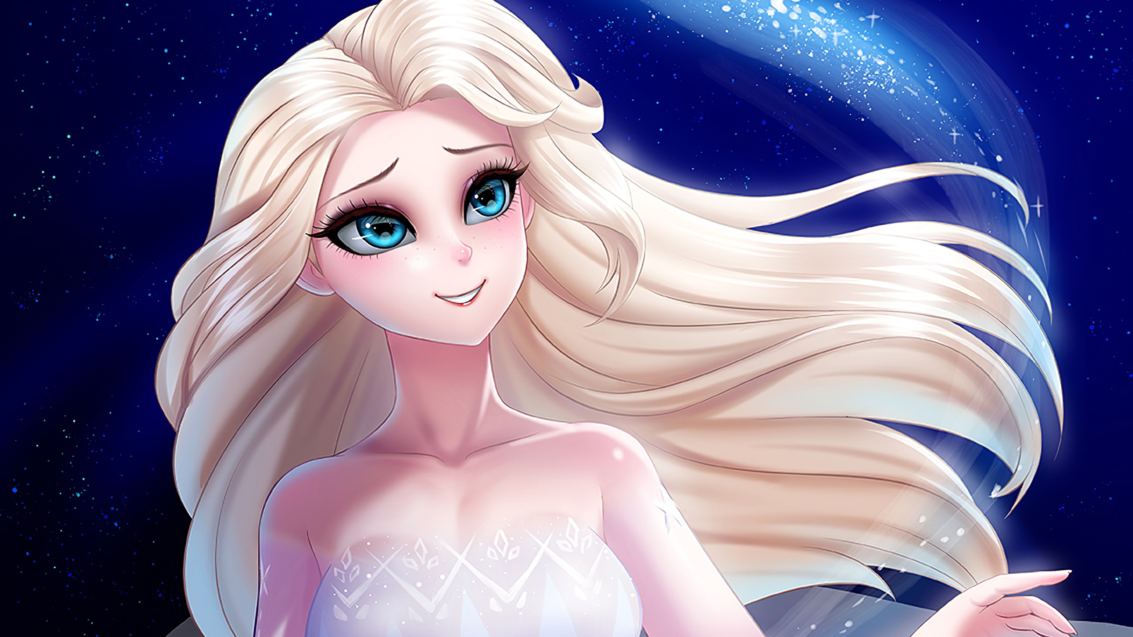 Elsa in the night sky - Elsa