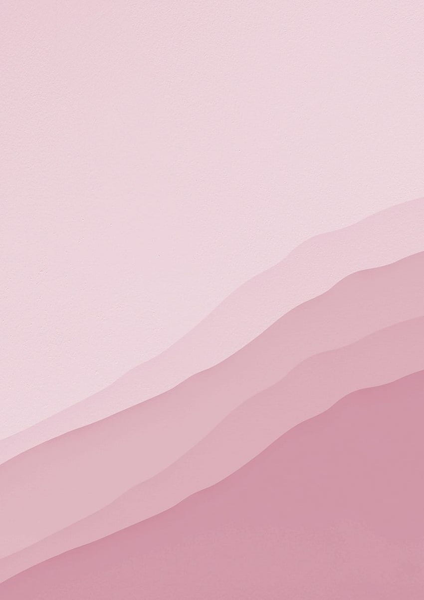 IPhone wallpaper of a pink gradient mountain landscape - Salmon
