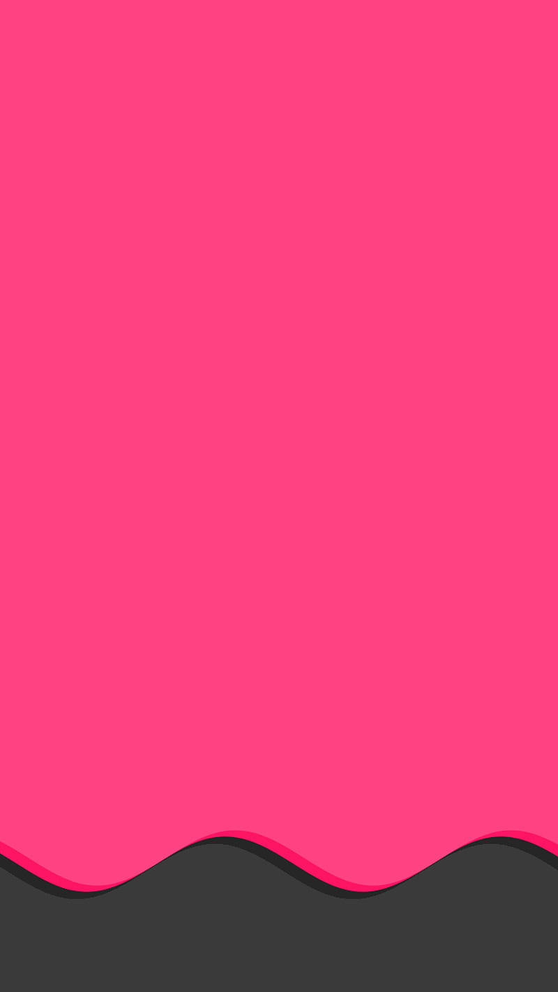 MBE Wavy Phone, black, flat, gray, pink, red, salmon, wave, HD phone wallpaper