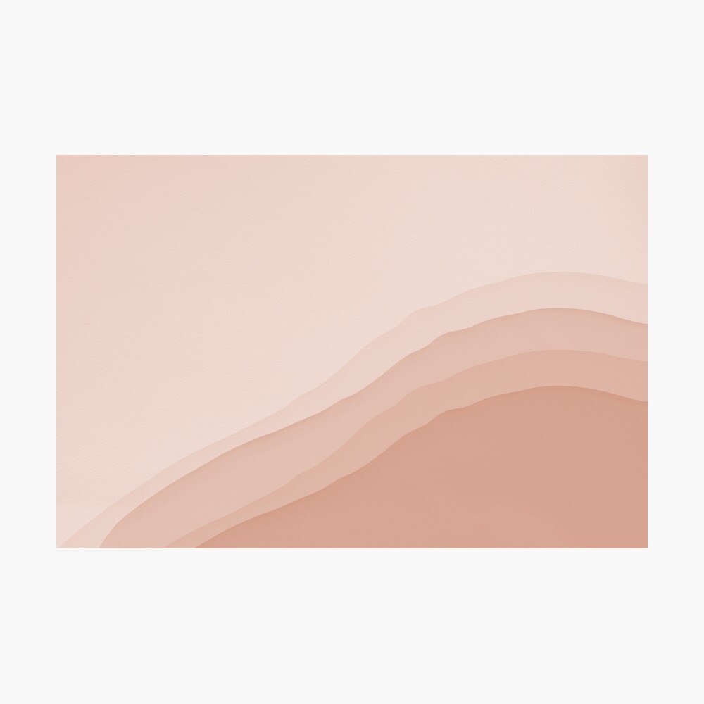 A pink and white landscape with mountains - Salmon