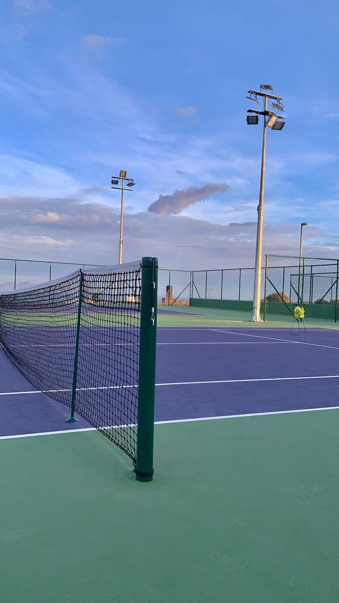 The new tennis courts at the High School - Tennis