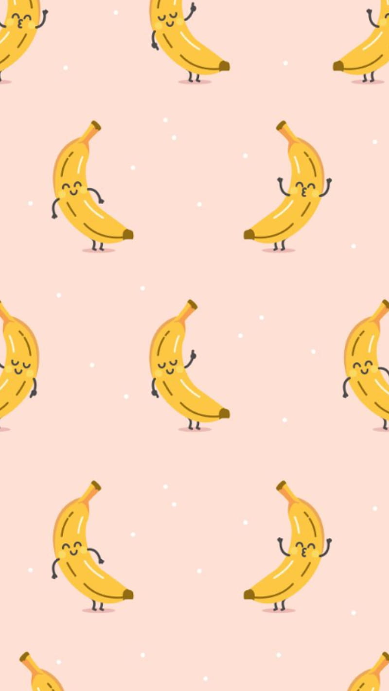 Banana, banana pattern, bananas, cute, pattern, patterns, HD phone wallpaper