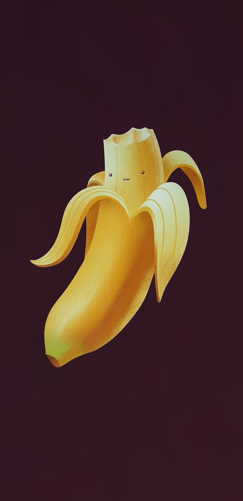 A banana that has been drawn on - Banana