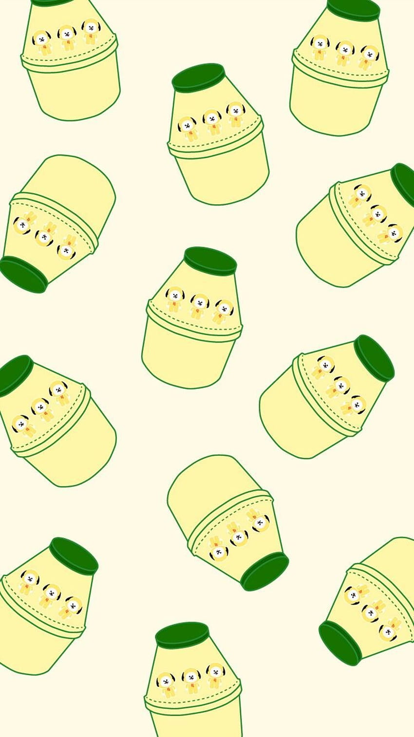 Korean Banana Milk Background - & Background, Milk Aesthetic HD phone wallpaper