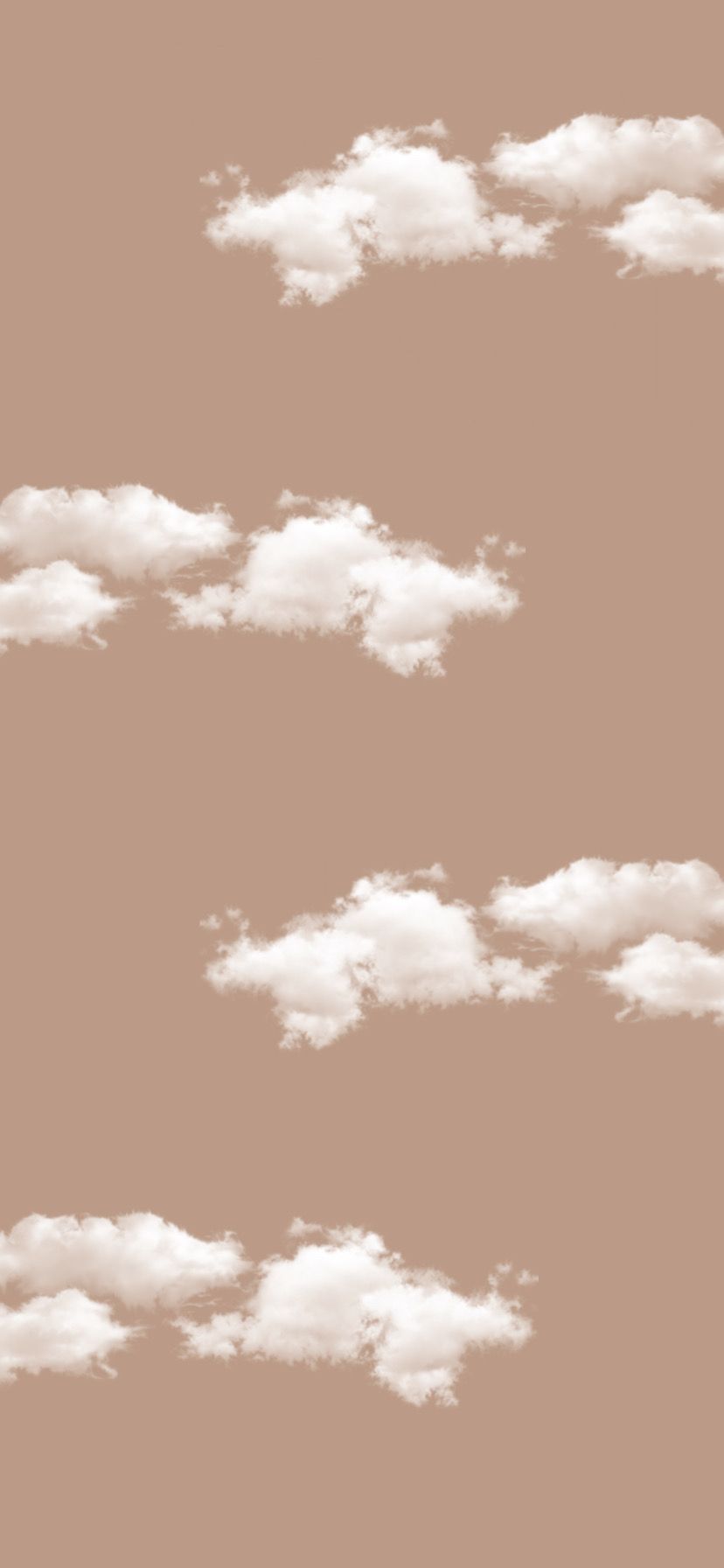 A pattern of clouds on brown background - Cream, vintage clouds, cloud, sky