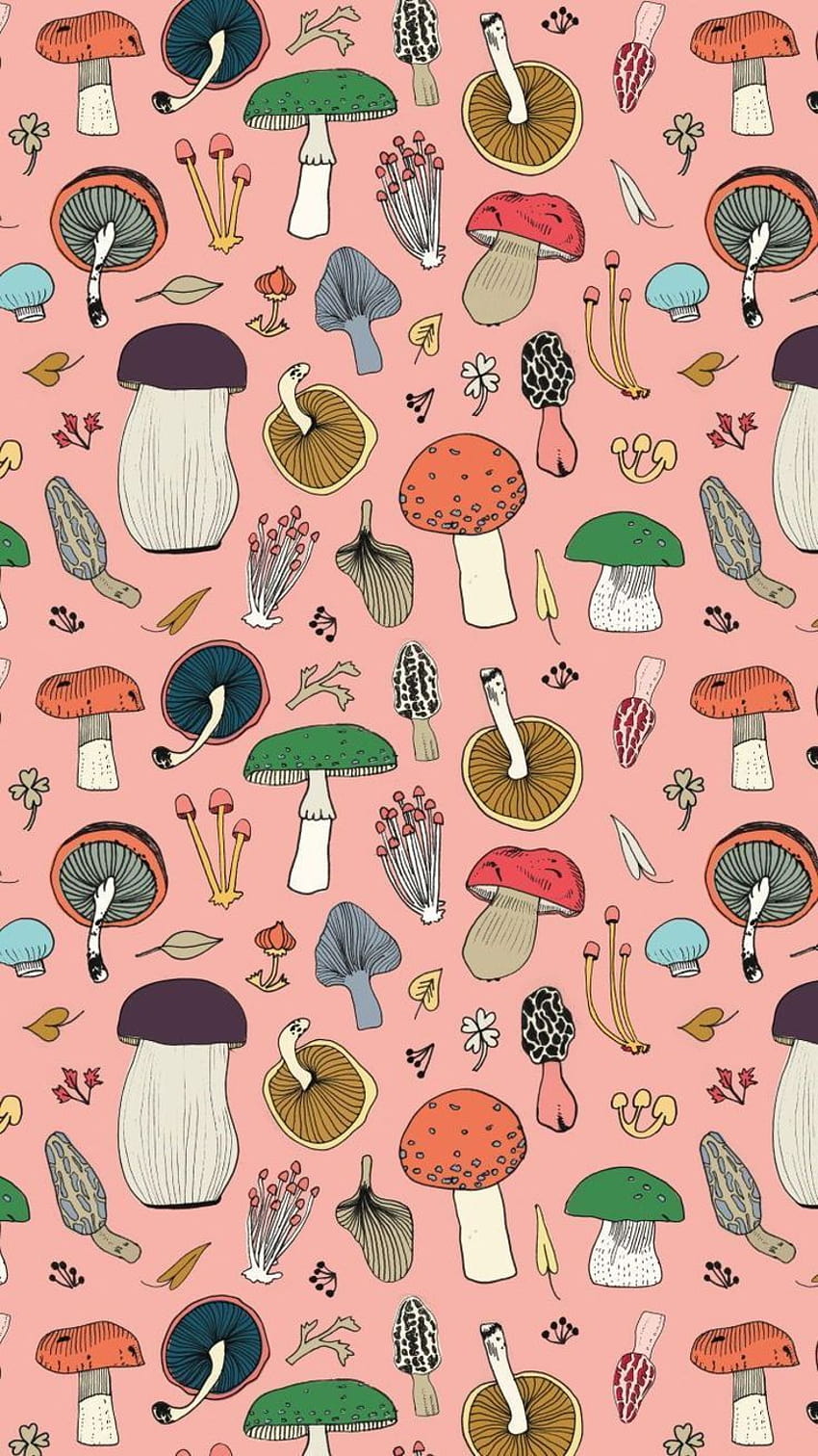 Mushroom and design HD wallpaper