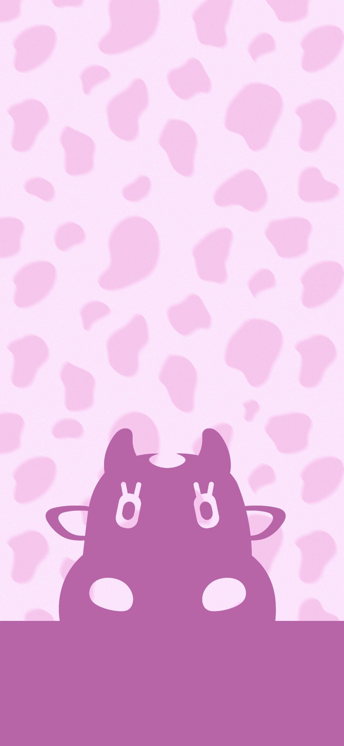 A purple cow with pink spots on it - Animal Crossing