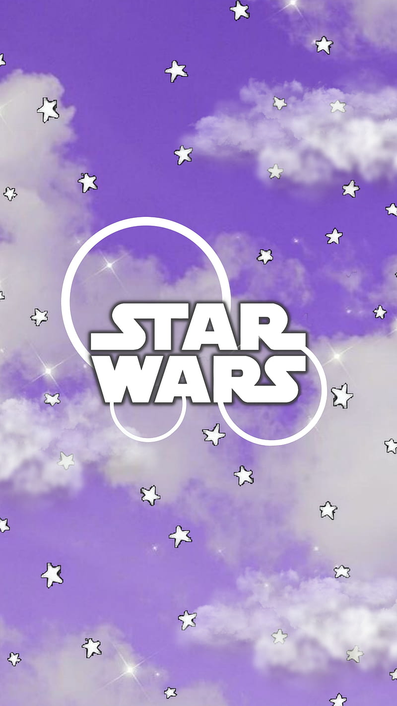 Star Wars Theme, aesthetic, asthetic, cool, disney, night, pastel, purple, star wars, HD phone wallpaper