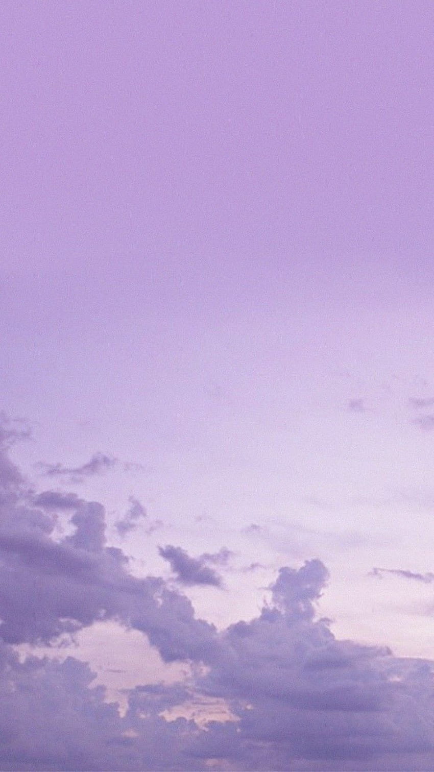 Aesthetic background purple sky with clouds - Pastel purple, pastel, lavender, light purple