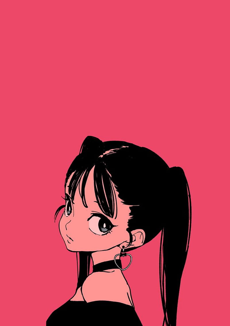 Hey, 90s, aesthetic, anime, doll, girl, pastel, pink, HD phone wallpaper