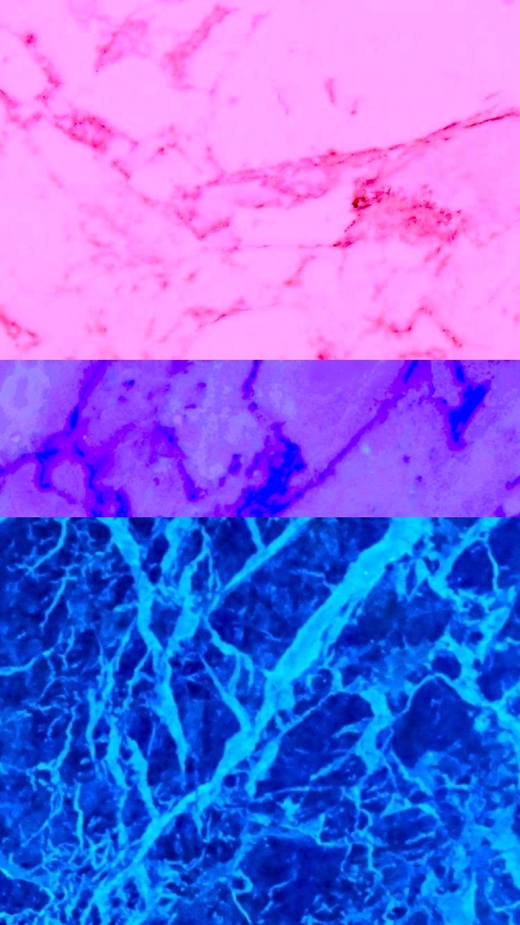 A blue and pink marble background with water droplets - Bisexual