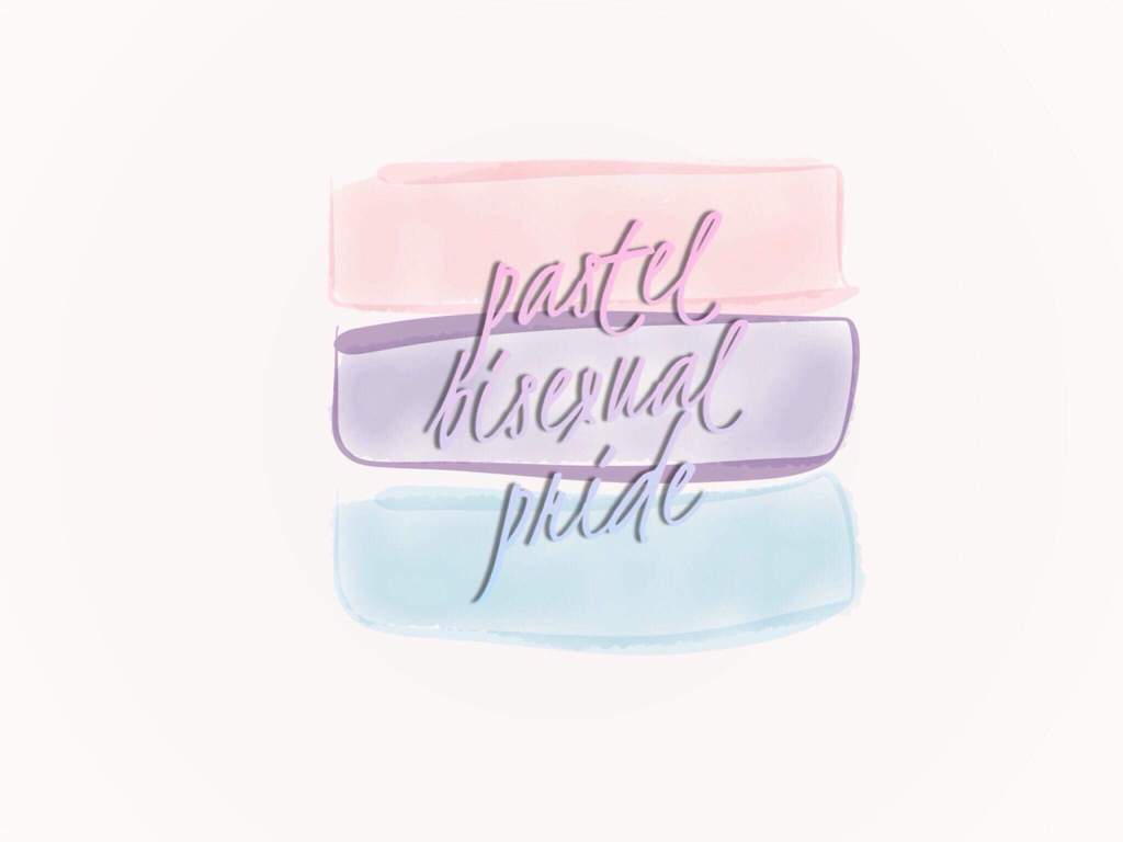 Pastel Bisexual Pride Art. B i s e x u a l i t y Amino