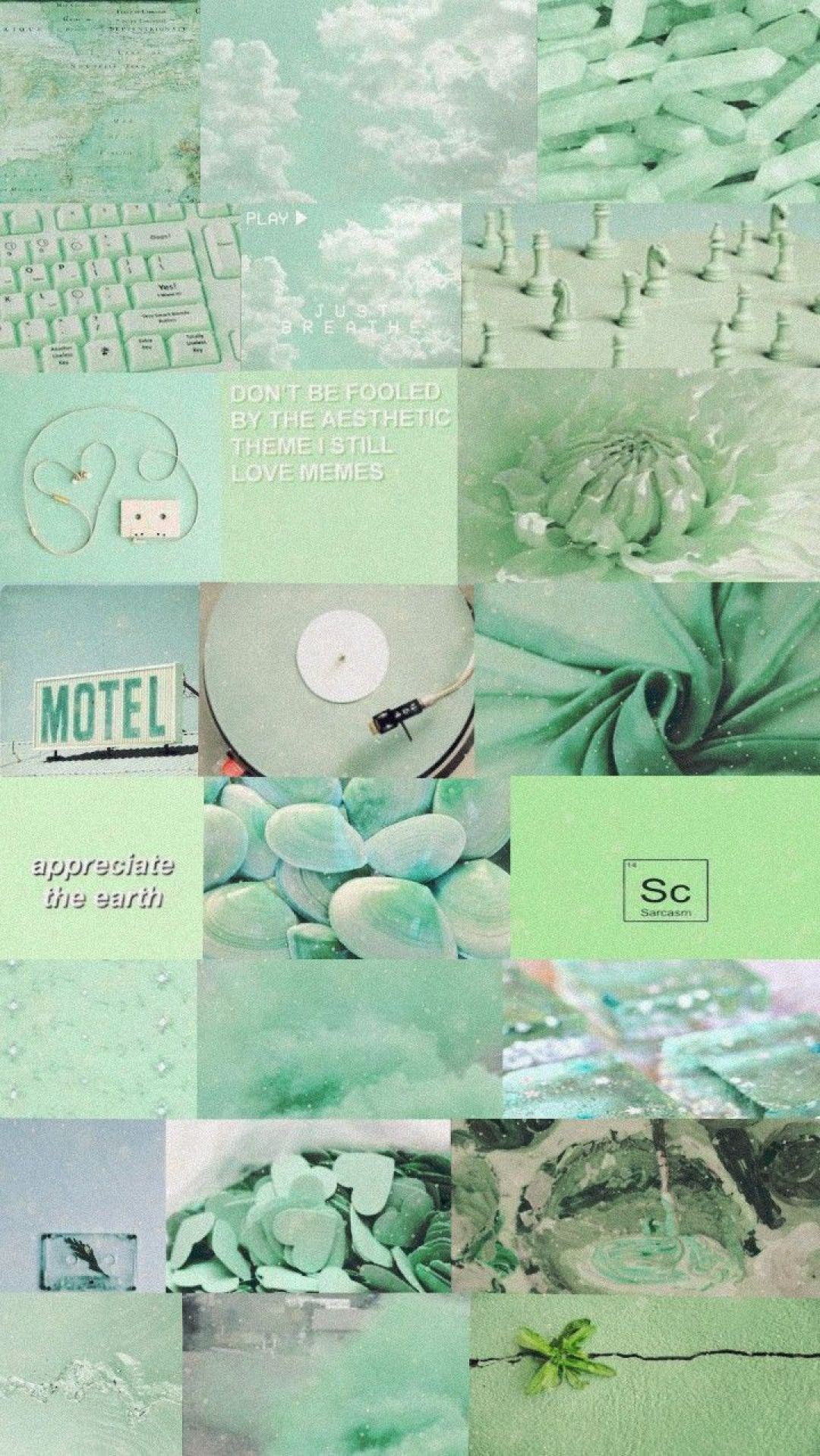 Aesthetic Mint Green Wallpaper for iPhone with high-resolution 1080x1920 pixel. You can use this wallpaper for your iPhone 5, 6, 7, 8, X, XS, XR backgrounds, Mobile Screensaver, or iPad Lock Screen - Light green, mint green, pastel green, soft green