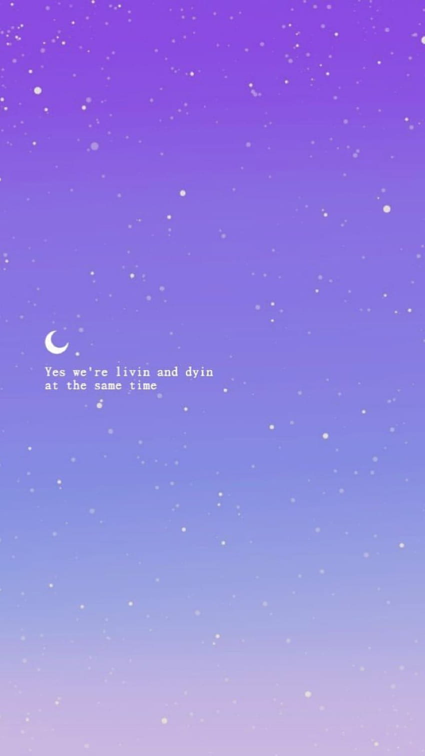 A purple and blue sky with a moon and stars - Purple quotes