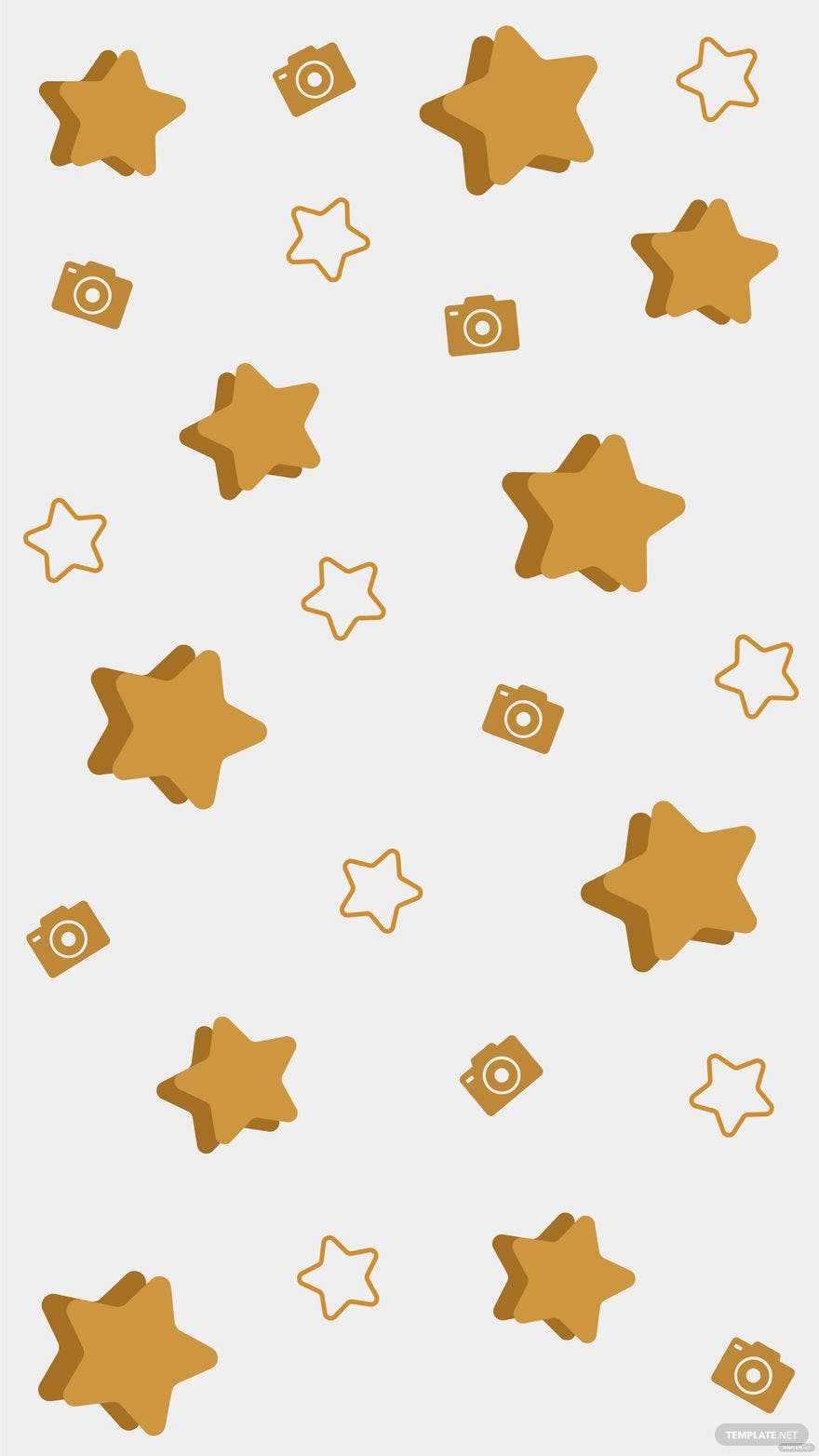 A pattern of stars and cookies on white - VSCO
