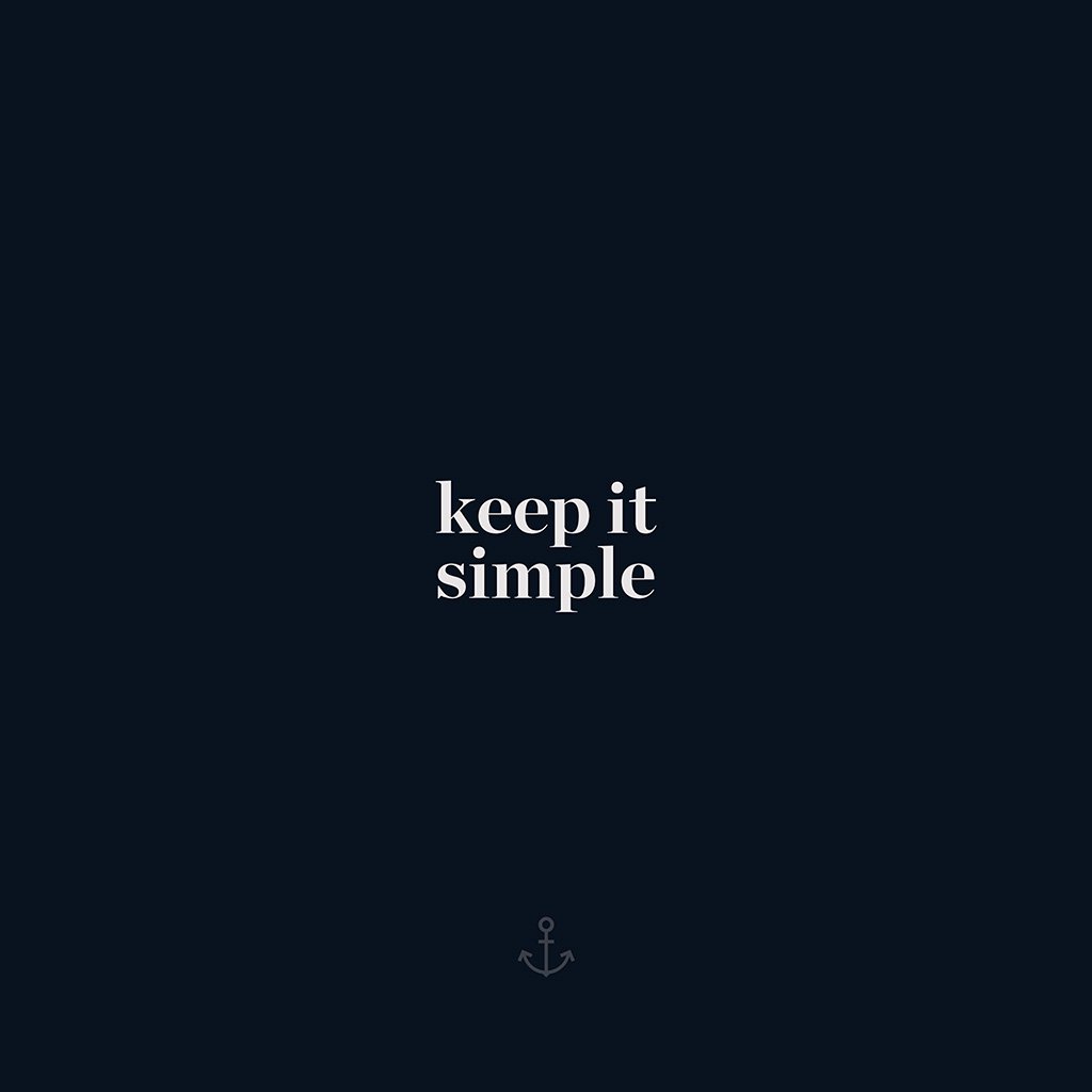 A quote about keep it simple - Black quotes