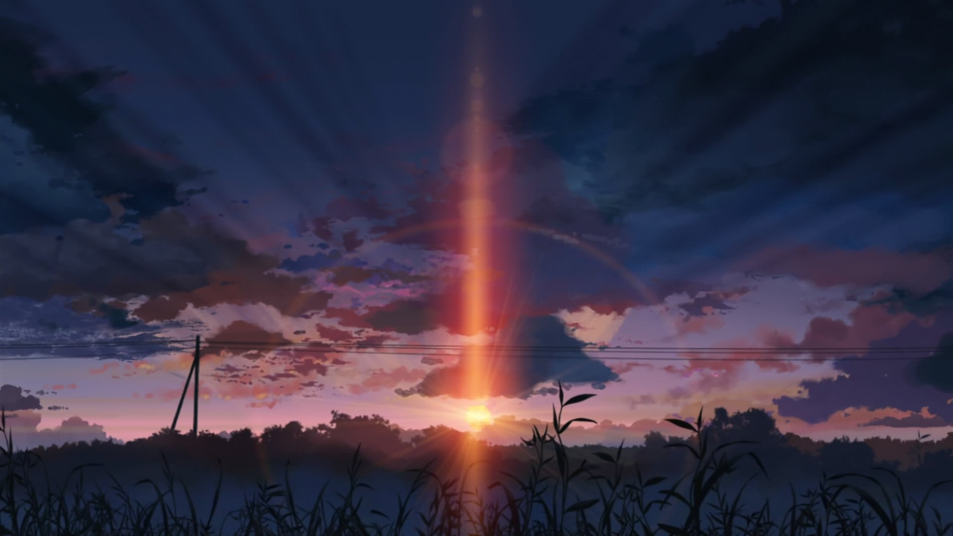 1920x1080 sunset 5 centimeters per second anime landscape wallpaper JPG 140 kB Gallery HD Wallpaper