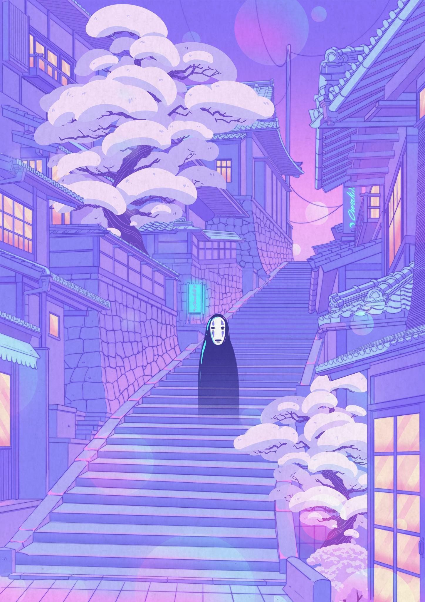 No Face Spirited Away Wallpaper and Background 4K, HD, Dual Screen