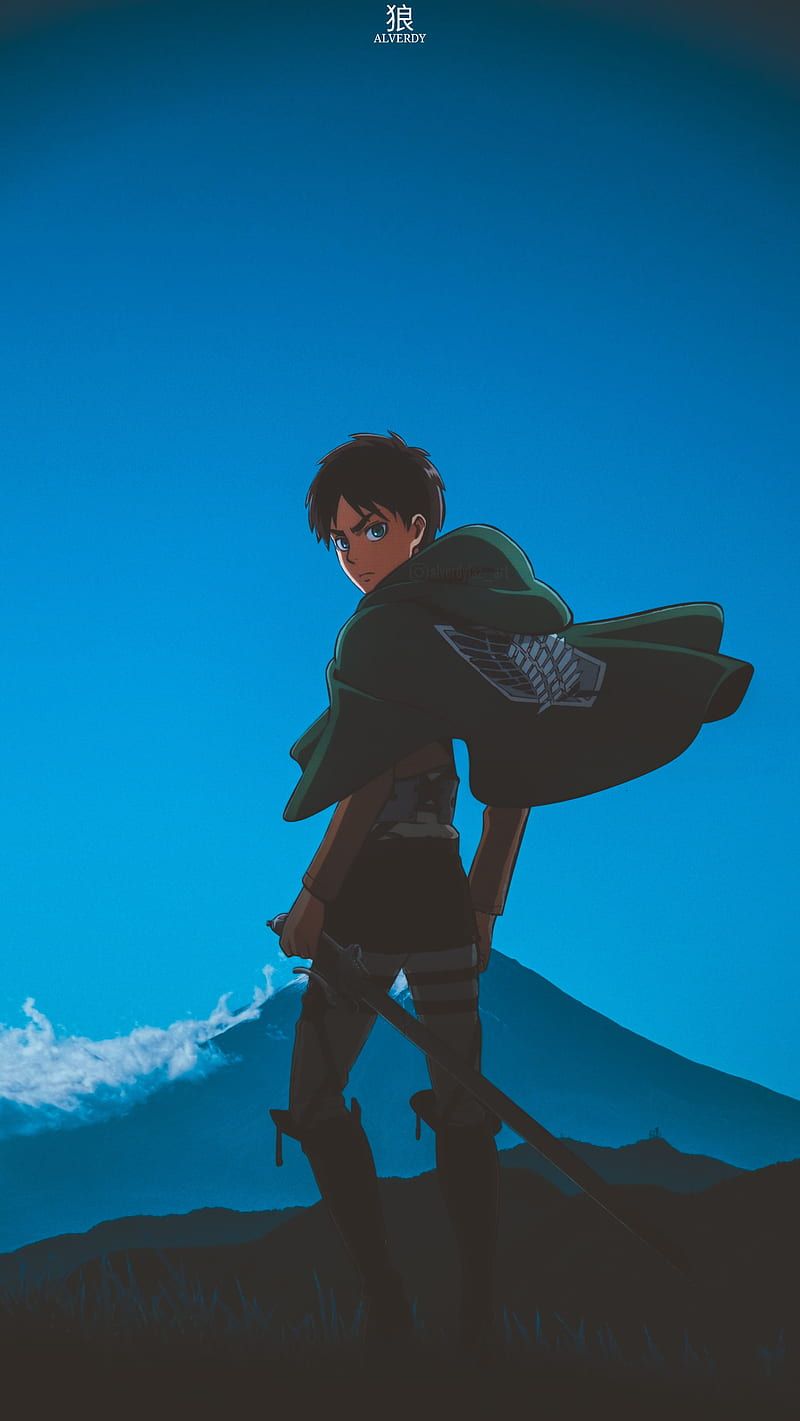 The Attack Titan, anime x reality, sky, attack on titan, mountain, anime aesthetic, HD phone wallpaper