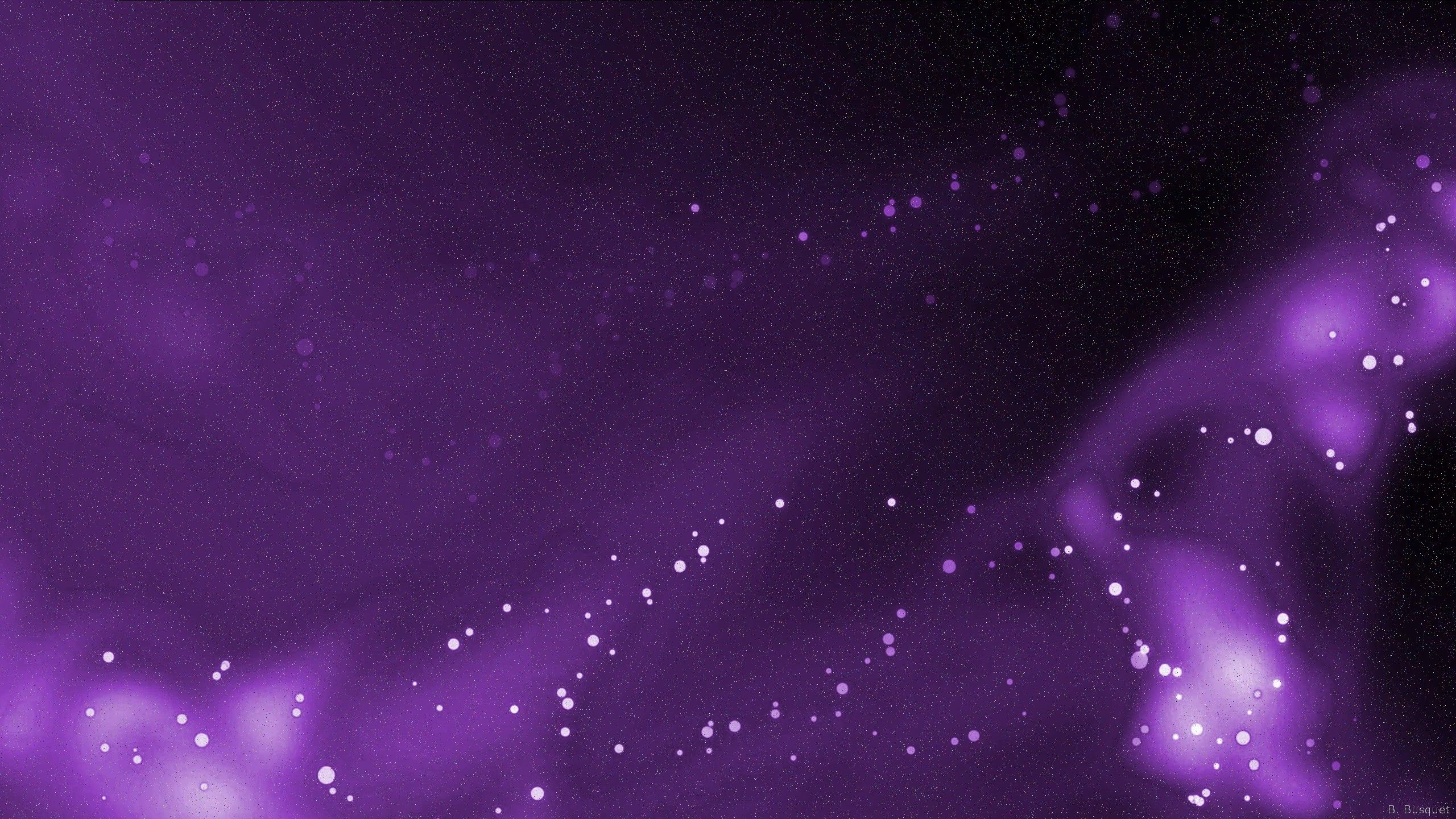 A purple and black wallpaper with stars - 2560x1440