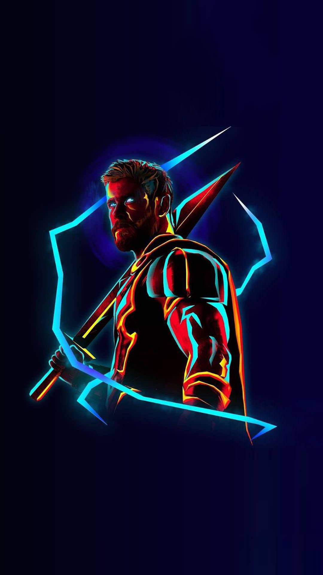 Download Thor With Mjolnir Avengers iPhone Wallpaper