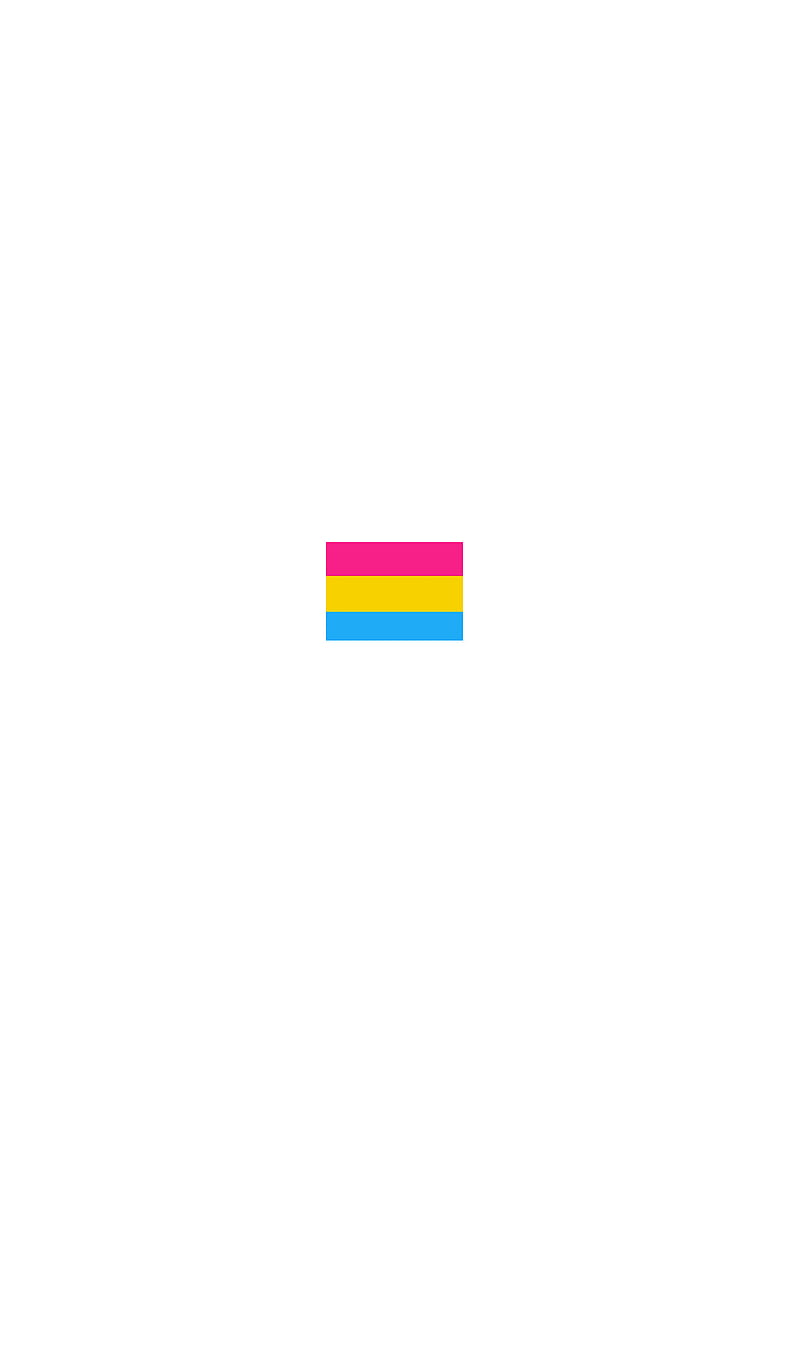 A rainbow flag on the wall - Pansexual