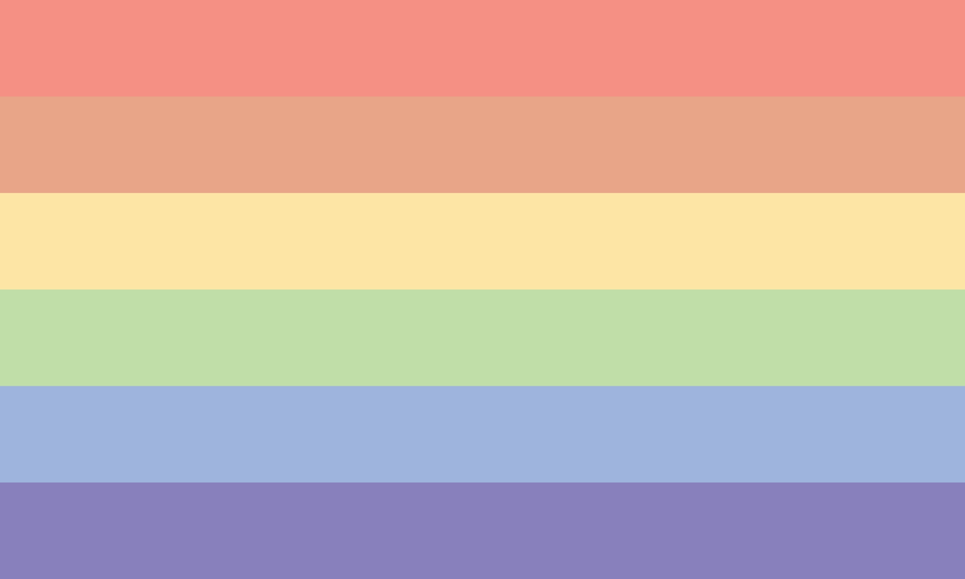 Rainbow flag in pastel shades lgbtq symbol