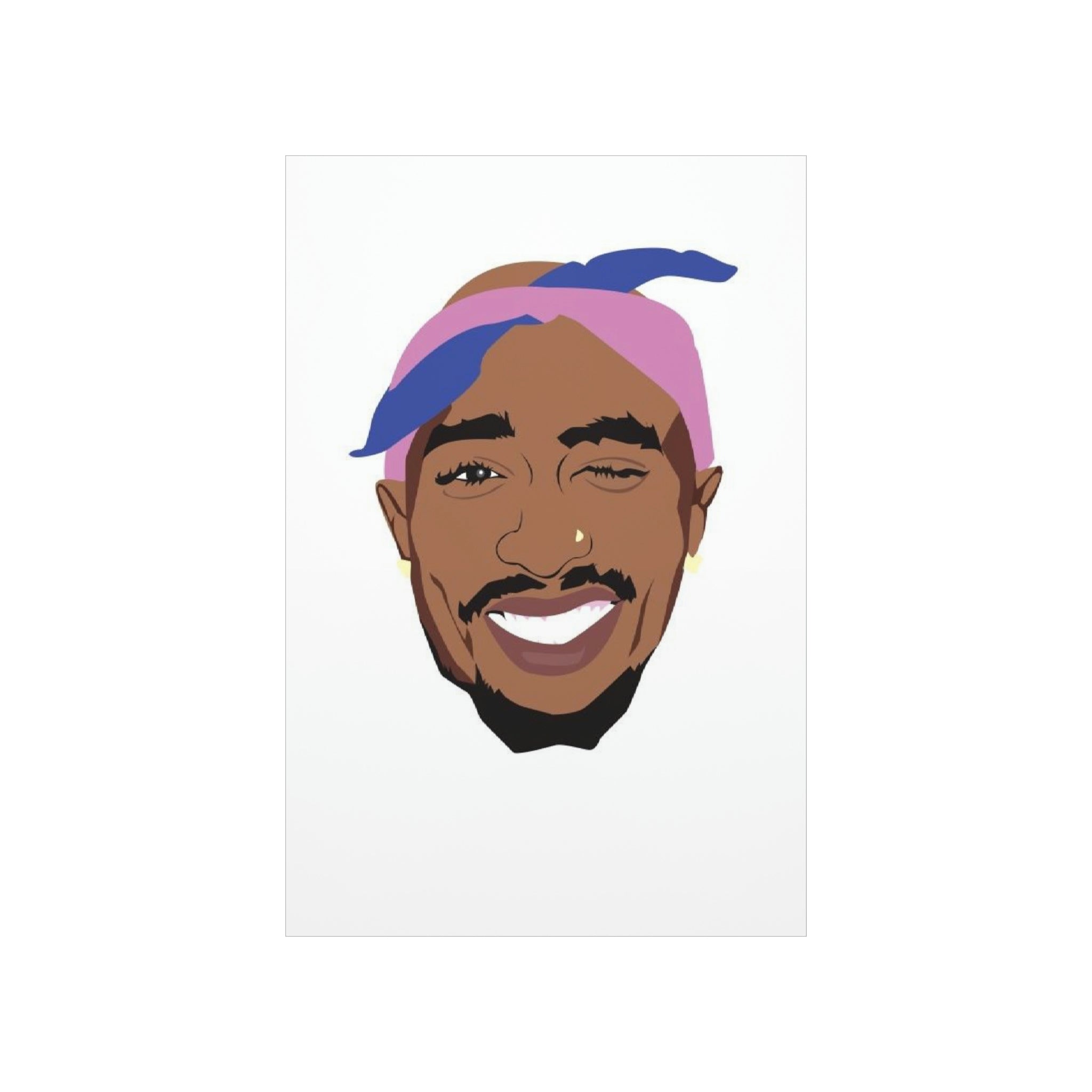 2pac Cartoon Poster