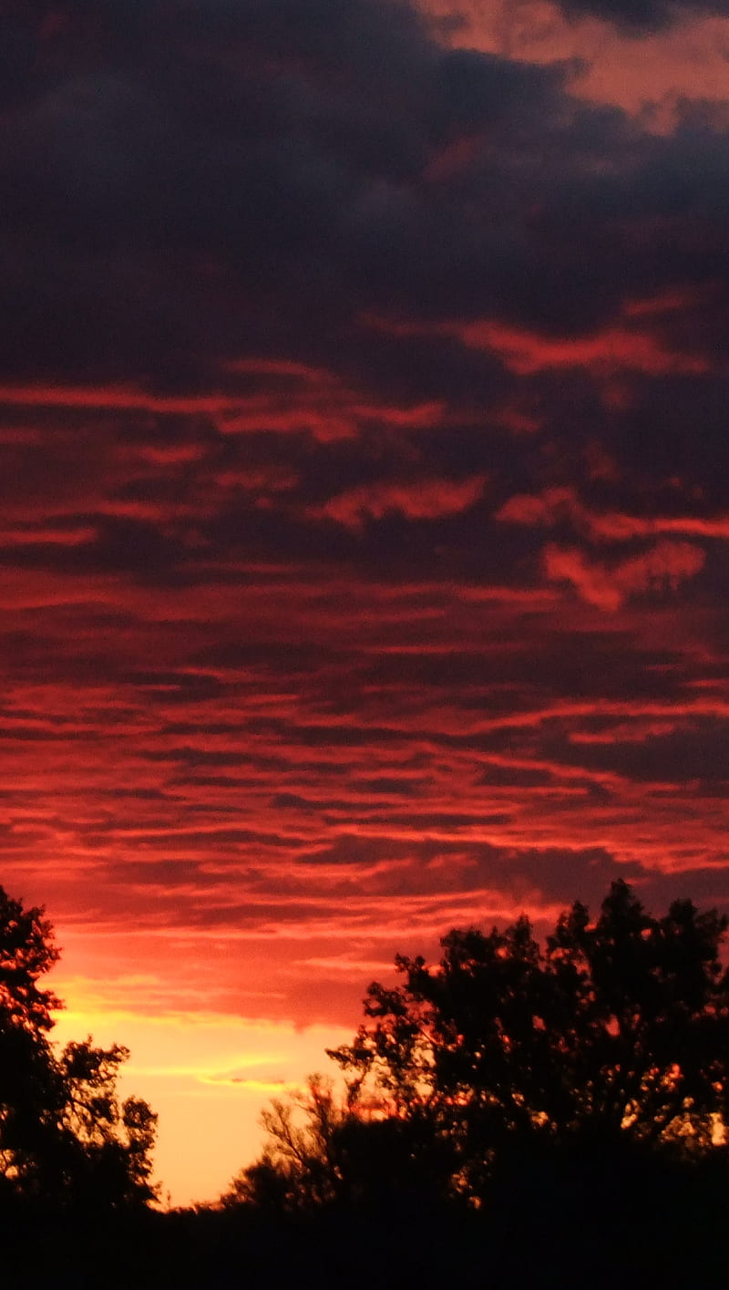 Sunrise, clouds, sunset, HD phone wallpaper