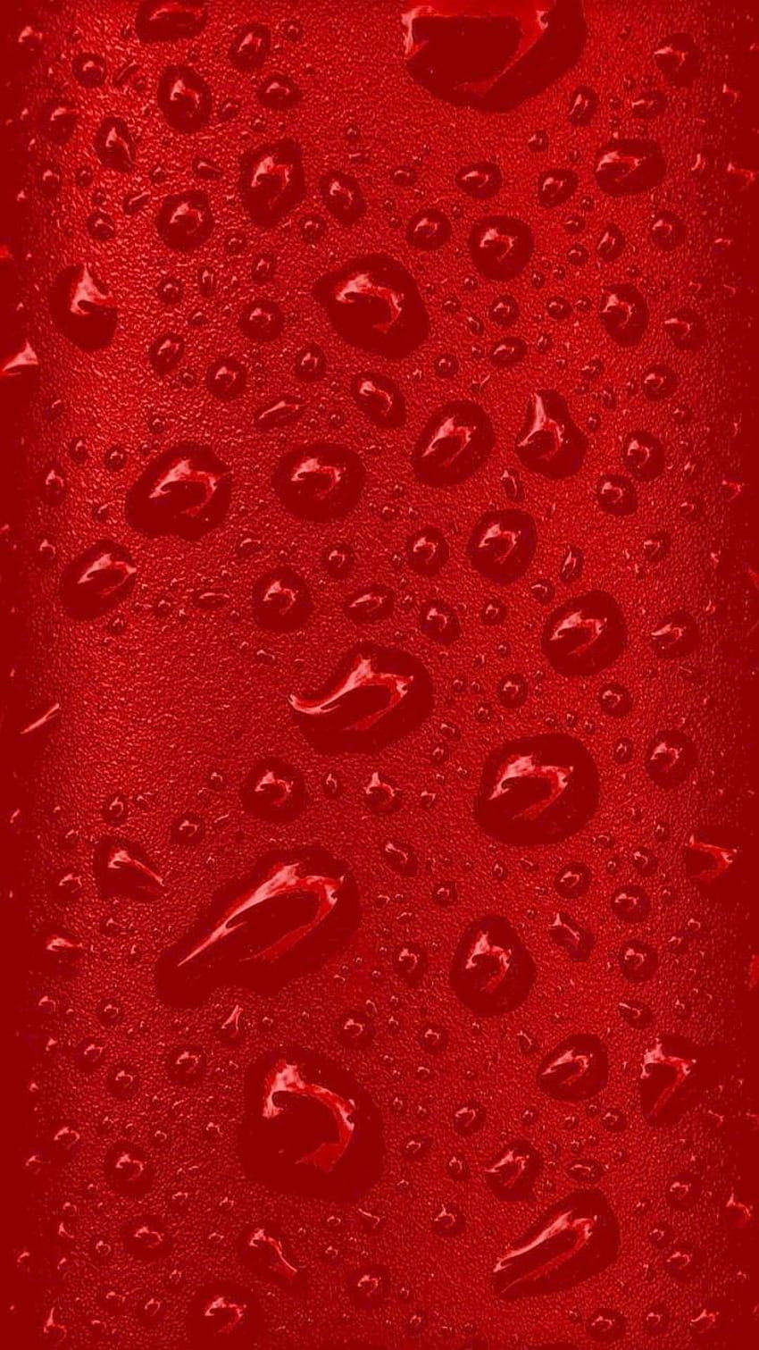 Water drops on a red background - Blood