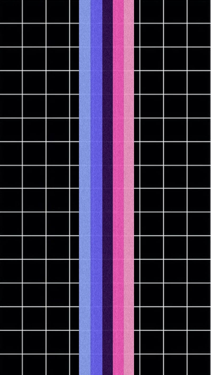 A black and white striped background with pink, purple , blue stripes - Gay