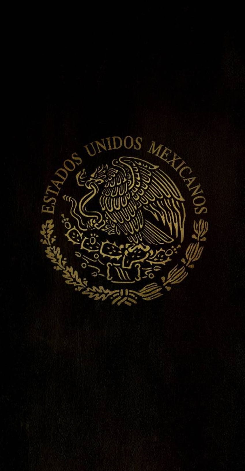 A black and gold design on the cover of an album - Mexico