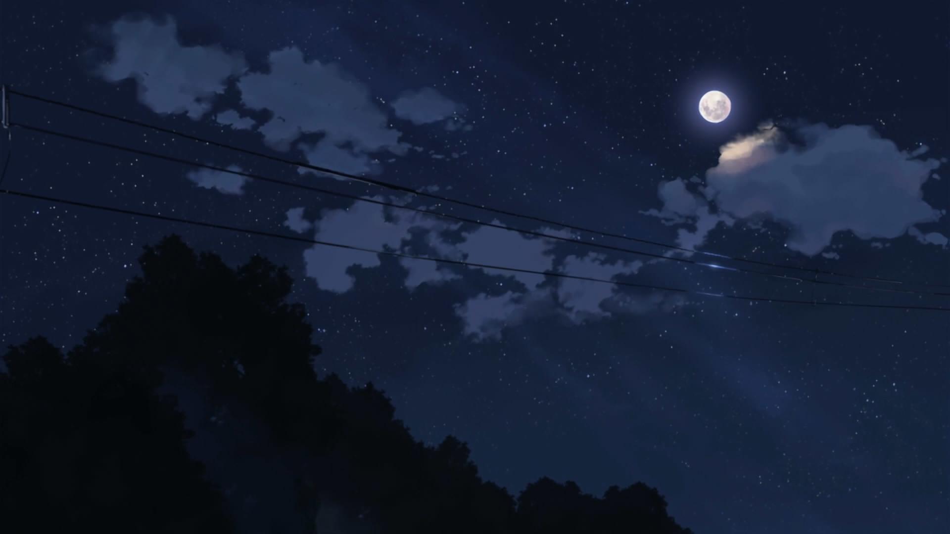1920x1080 anime night sky wallpaper download this wallpaper use this wallpaper - Night