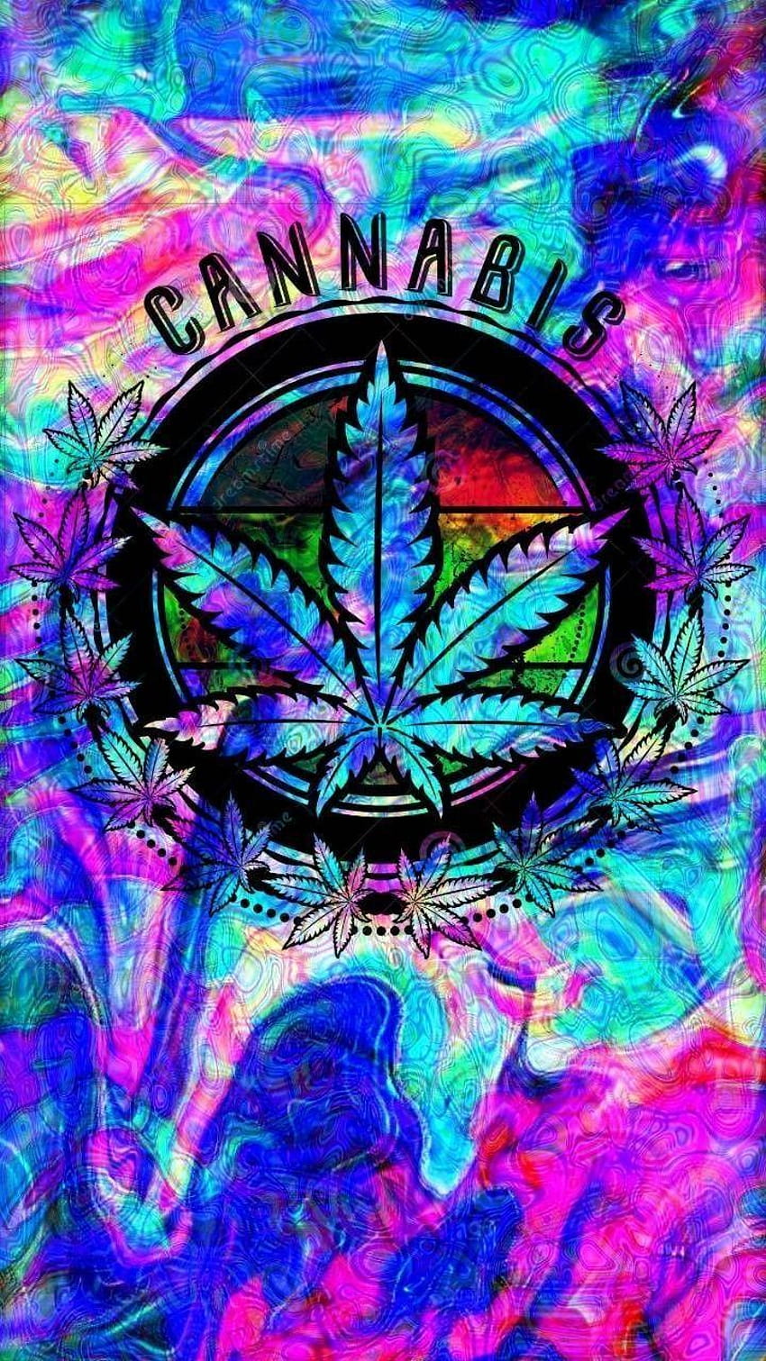 Galaxy Cool Weed, aesthetic cannabis HD phone wallpaper