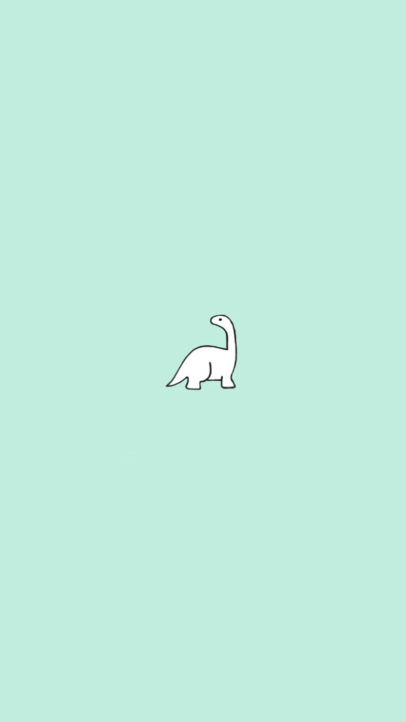 Aesthetic Dino, dinosaur, mood, HD phone wallpaper