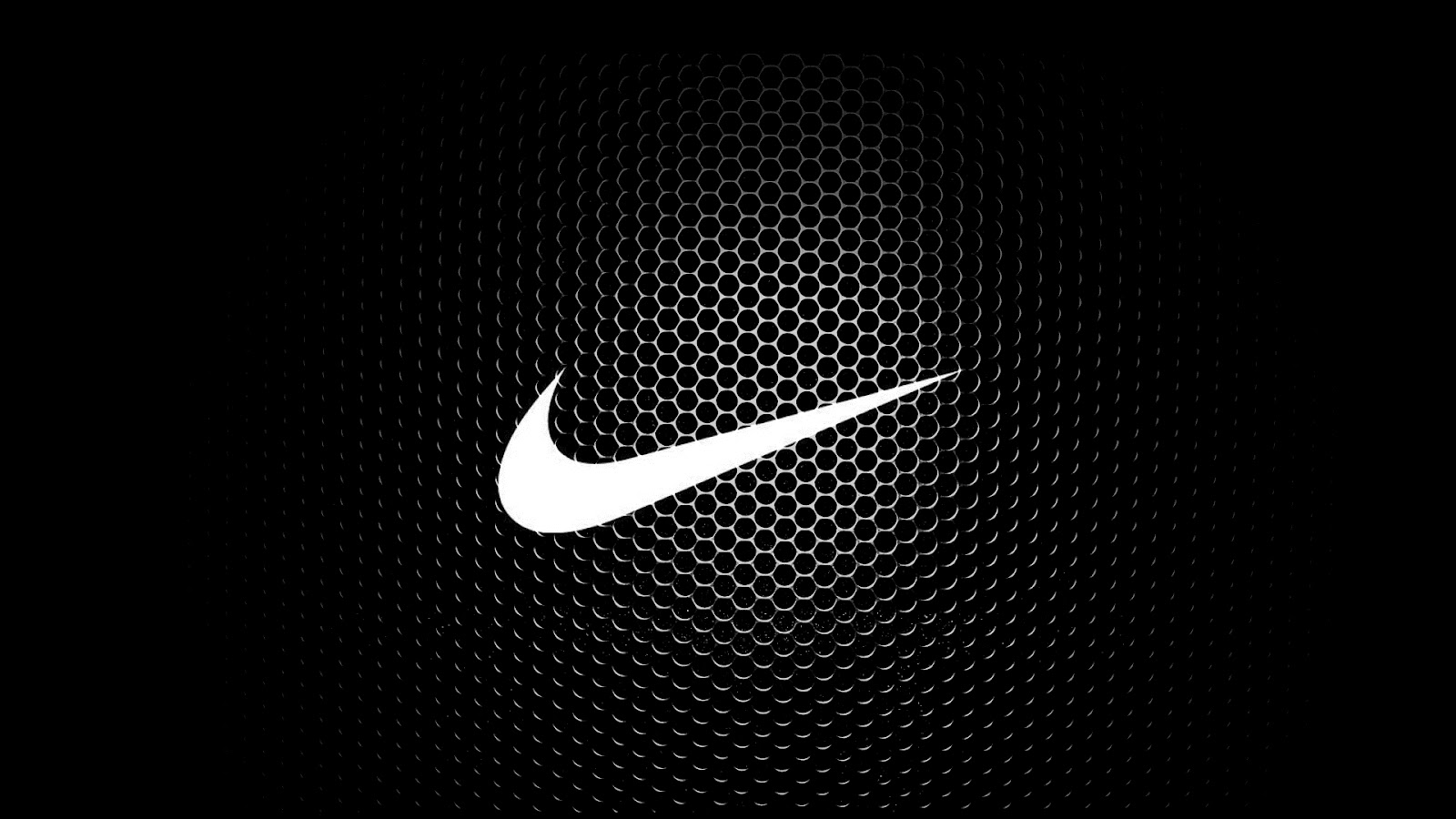 The nike logo on a black background - Nike