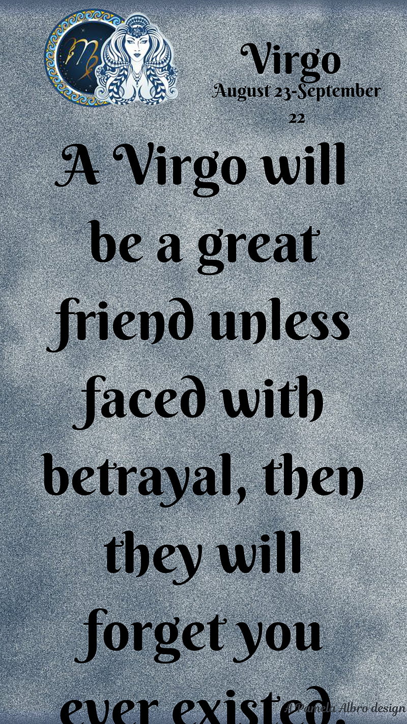 A quote from the book of virgo - Virgo