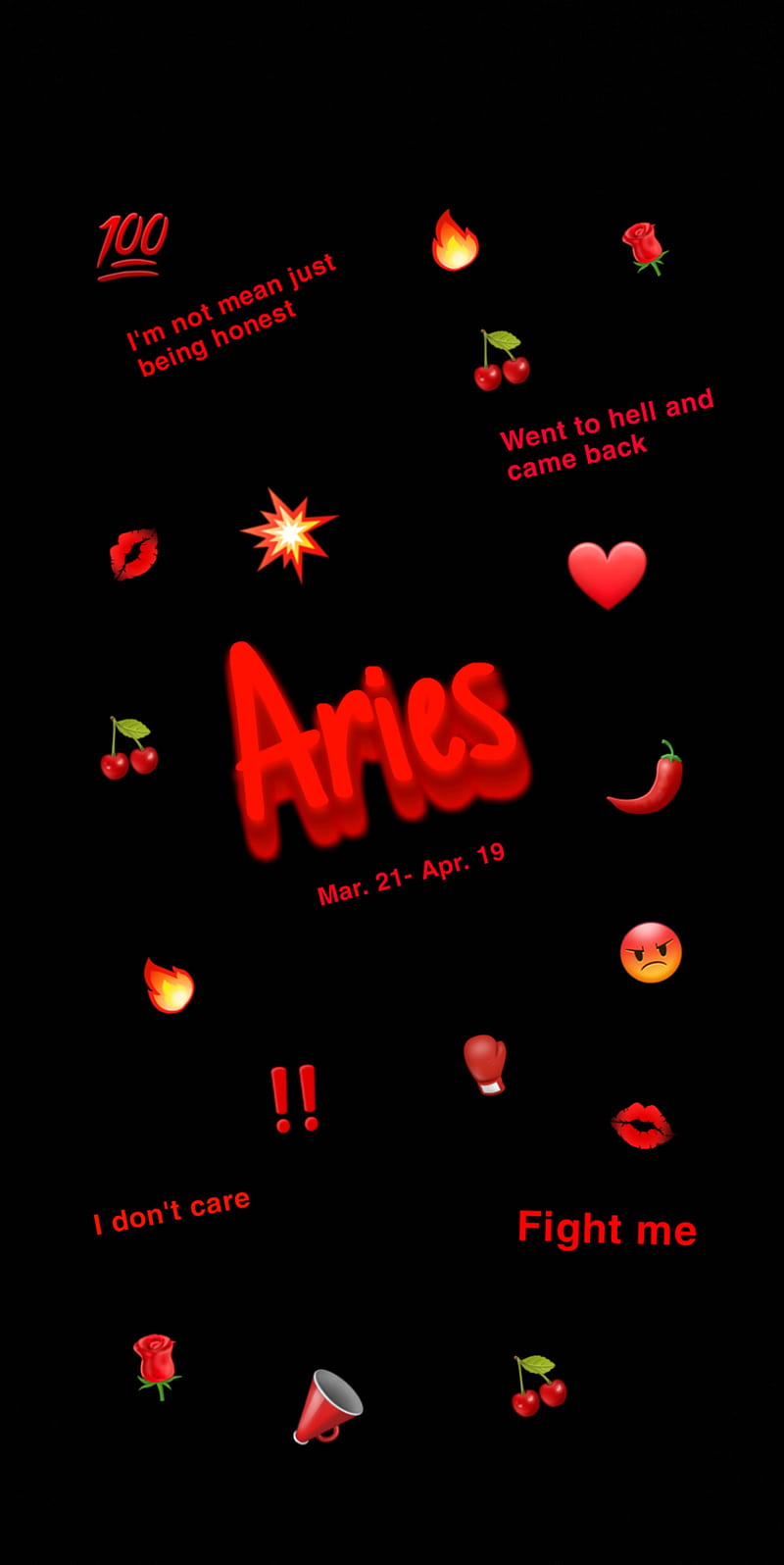 An Aries, aries zodiac, red, HD phone wallpaper