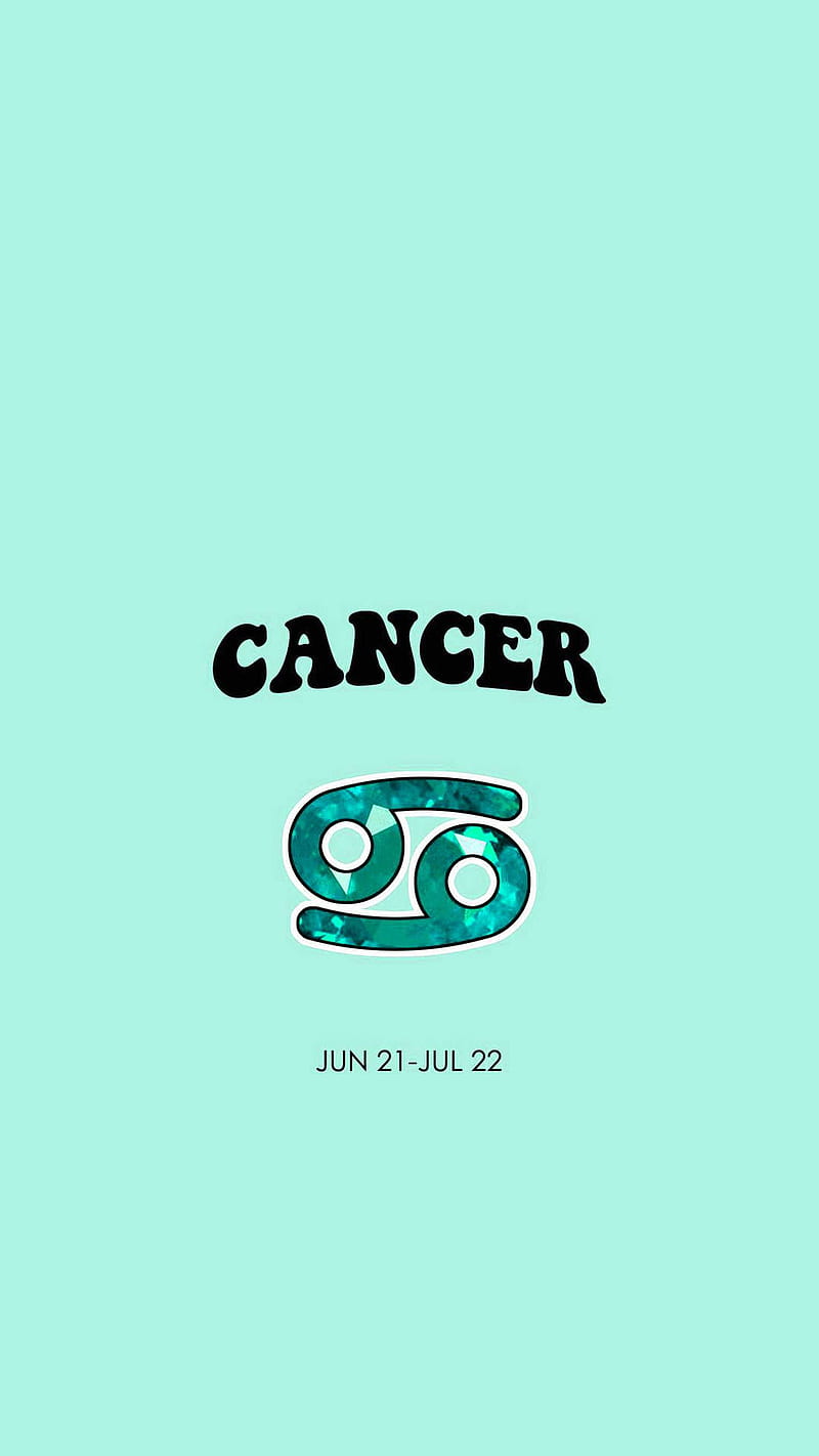 Cancer Zodiac Mint, Cancer Aesthetic Zodiac, HD phone wallpaper