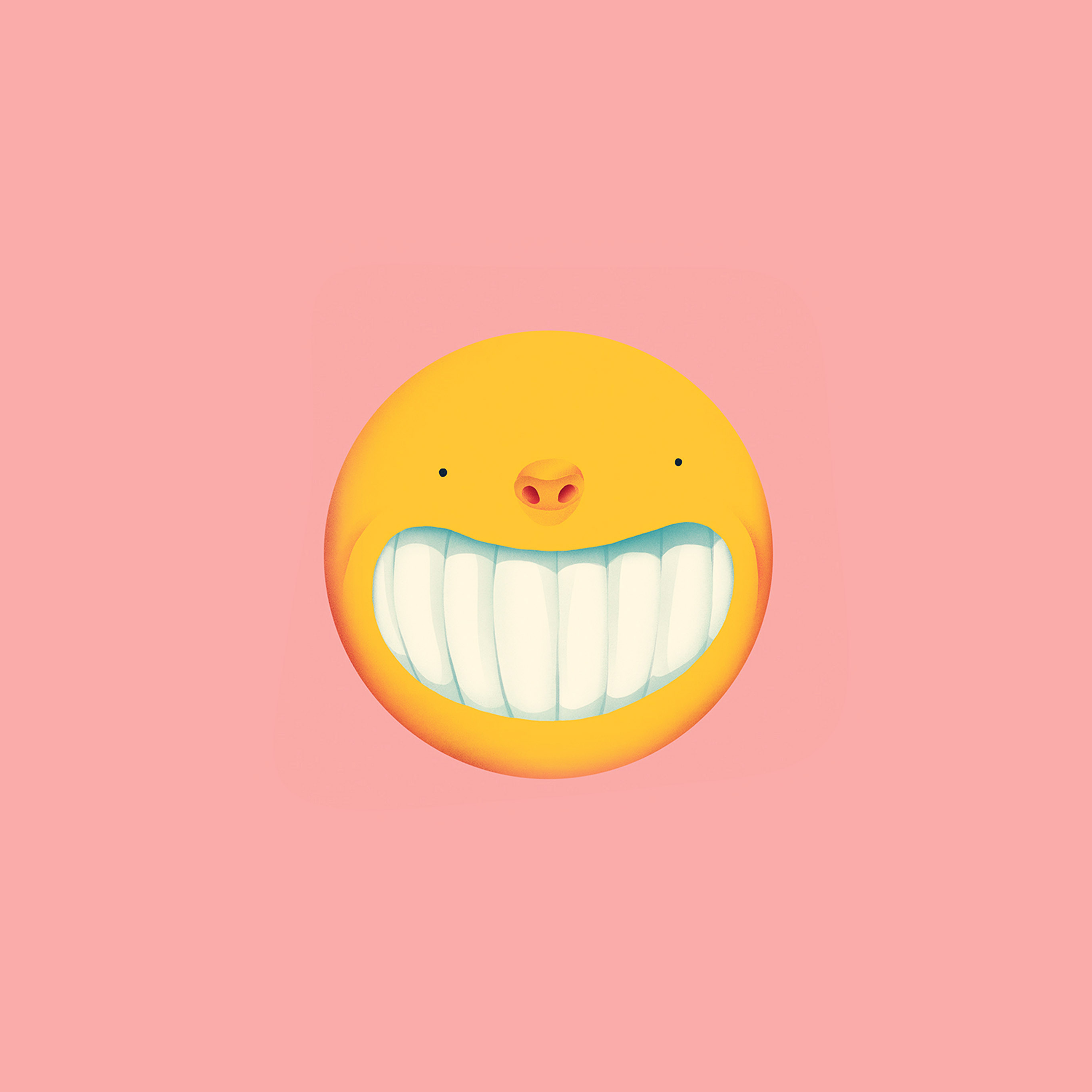 A smiling emoji with a big smile and eyes closed. - Smile