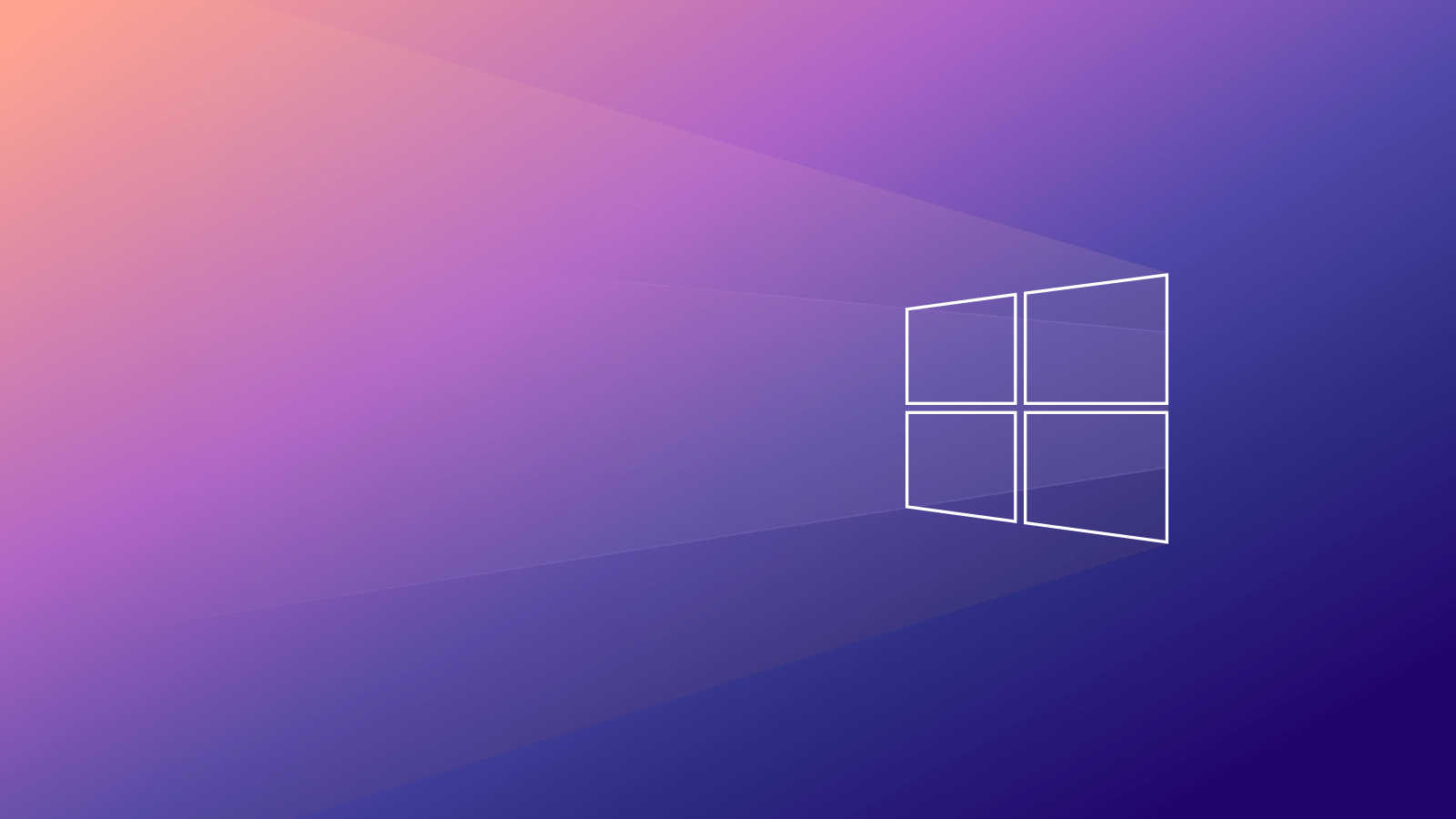 Windows 10 wallpaper with a colorful background - Minimalist